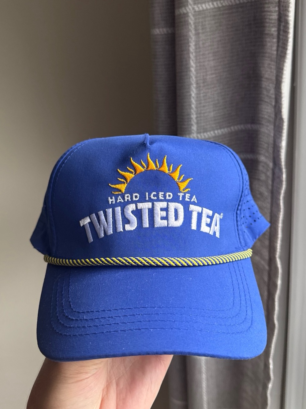 Twisted Kids Royal Blue Cap with Yellow Sun Embroidery